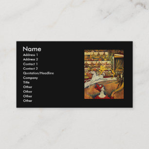 Georges Seurat's The Circus (1891) Visitekaartje