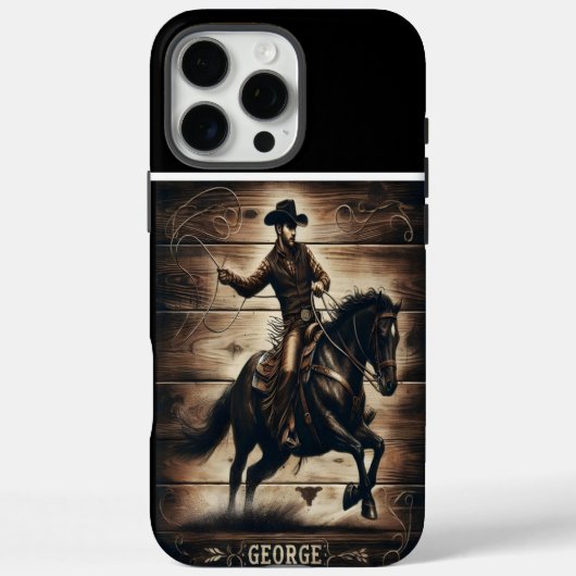 George's Westerne rit Case-Mate iPhone Case (Achterkant)