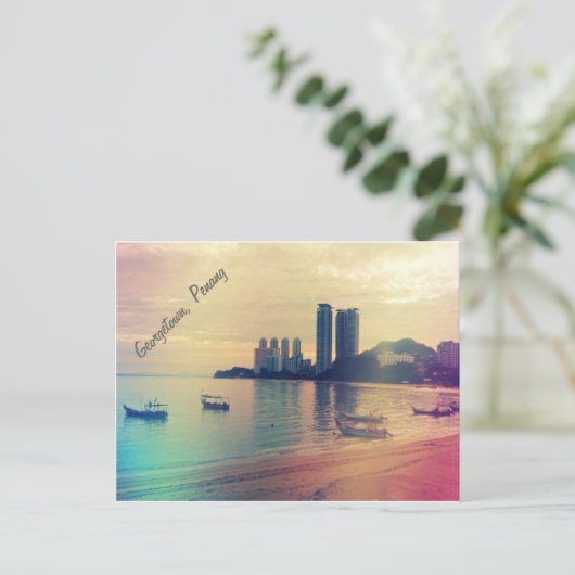 Georgetown, carte postale Penang (Debout devant)