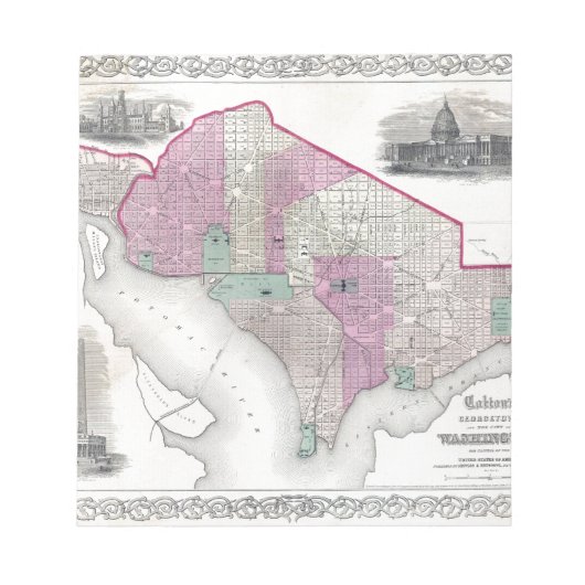 Georgetown en Washington DC Notitieblok (Voorkant)