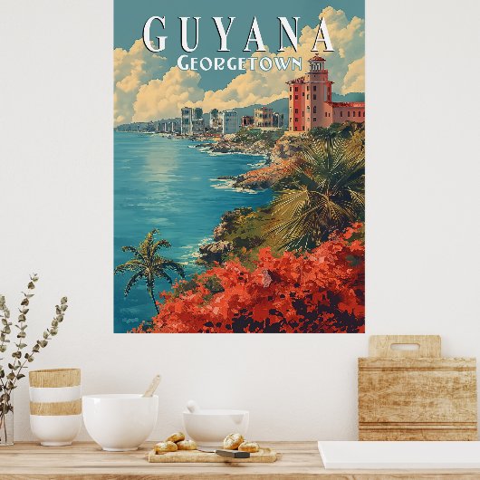 Georgetown, Guyana Poster (Keuken)