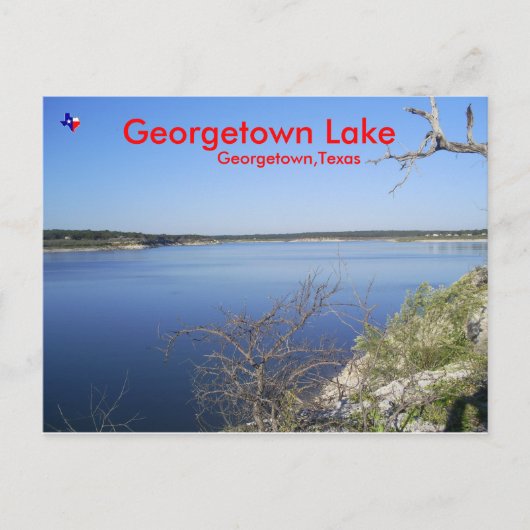 Georgetown Lake. Georgetown Texas Briefkaart (Voorkant)