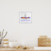 Georgetown SC Marine Signal Poster (Keuken)