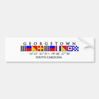 Georgetown SC Signal Flag Bumpersticker