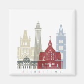 Georgetown skyline poster magneet (Voorkant)