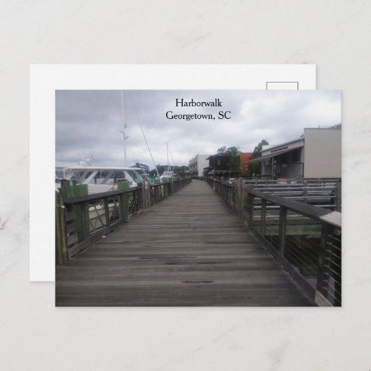 Georgetown, South Carolina Harbour Walk Briefkaart (Voorkant / Achterkant)