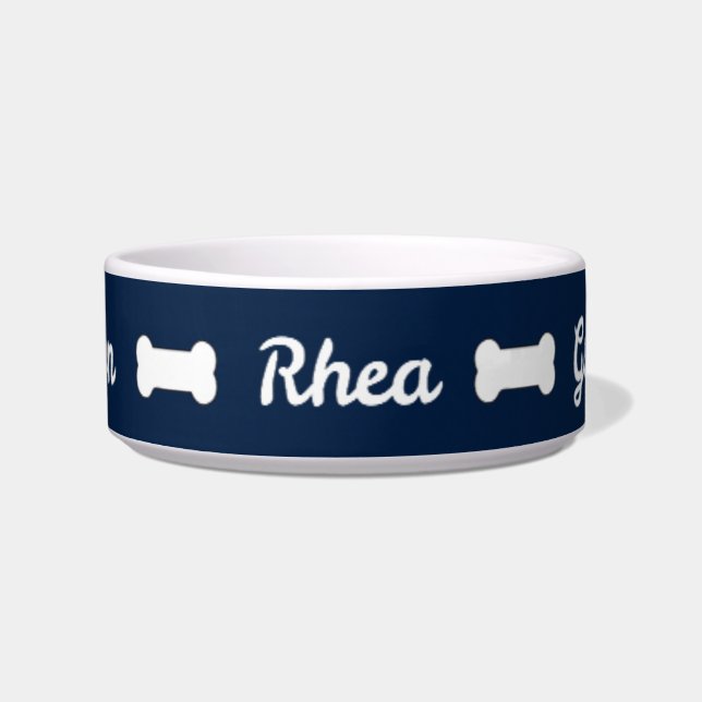 Georgetown University Dog Bowl aangepaste naam Voerbakje (Voorkant)