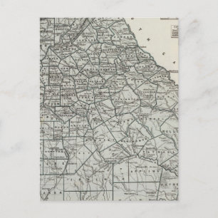 Georgia Atlas Map Briefkaart