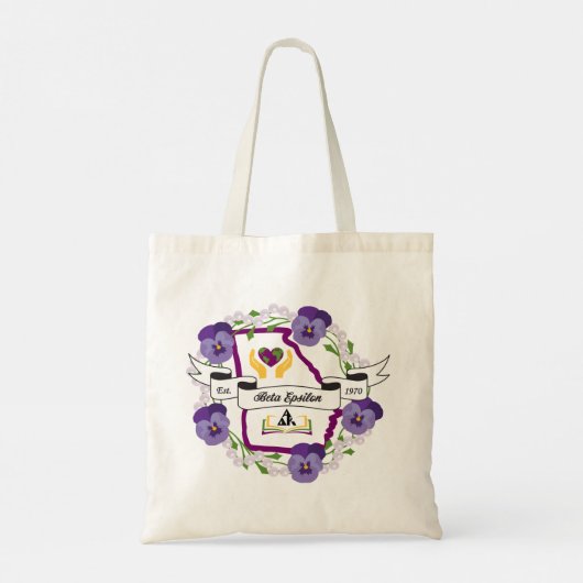 Georgia Beta Epsilon Canvas tas (Achterkant)