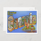 Georgia  Big Letters Briefkaart (Voorkant / Achterkant)