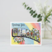 Georgia Big Letters Briefkaart (Staand voorkant)