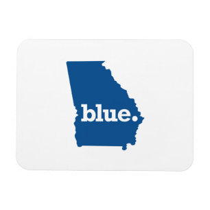 GEORGIA BLUE STAAT MAGNEET