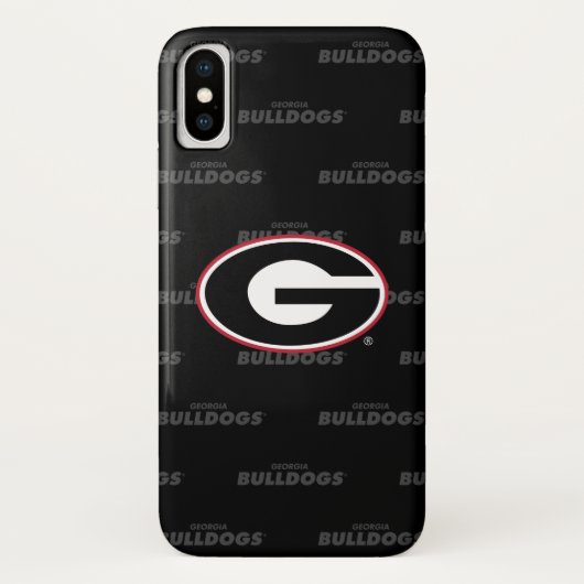 Georgia Bulldogs Logo | Watermerk Pattern Case-Mate iPhone Case (Achterkant)
