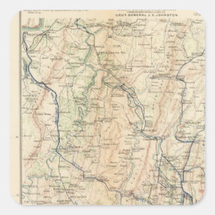 Georgia, Campaign 1e epoch, Atlanta Vierkante Sticker