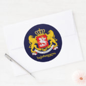 Georgia COA Ronde Sticker (Envelop)