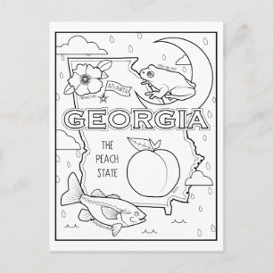 Georgia Color Me Collage Briefkaart