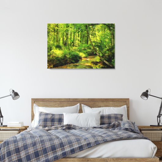GEORGIA CREEK Canvas Kunst (Insitu (Slaapkamer))
