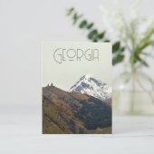 Georgia, de berg Kazbegi Briefkaart (Staand voorkant)