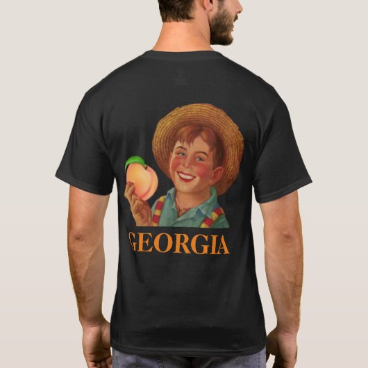 GEORGIA FARMER (Klassiek Retro) T-Shirt (Achterkant)