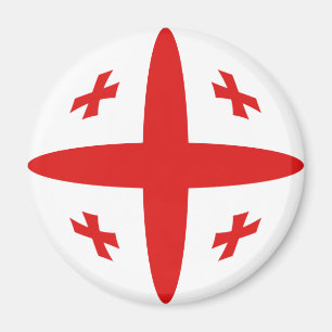 Georgia Fisheye Flag Magnet Magneet
