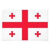 Georgia Flag Foto Afdruk (Voorkant)