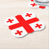 Georgia Flag Kartonnen Onderzetters (Gekanteld)