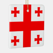 Georgia Flag Keramisch Ornament (Rechts)