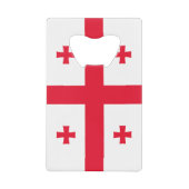 Georgia Flag Kredietkaart Flessenopener (Voorkant)
