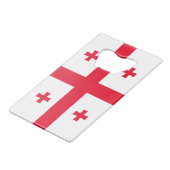 Georgia Flag Kredietkaart Flessenopener (Achterkant Gekanteld)