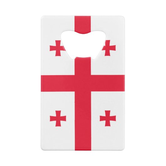 Georgia Flag Kredietkaart Flessenopener (Achterkant)