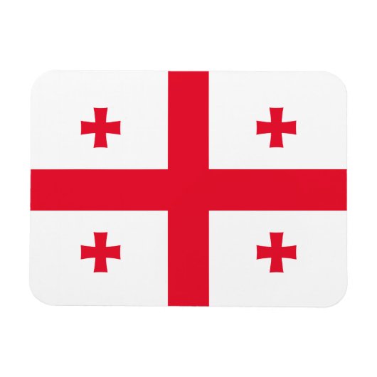 Georgia Flag Magneet (Horizontaal)