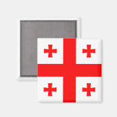 Georgia Flag Magneet (Voorkant / Achterkant)