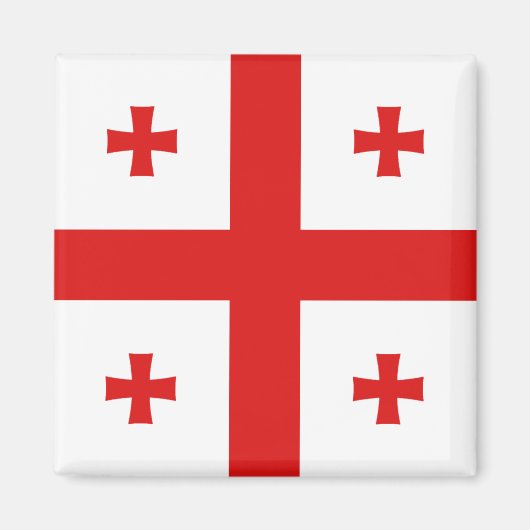 Georgia Flag Magnet Magneet (Voorkant)