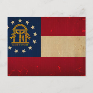 Georgia Flag .png Briefkaart