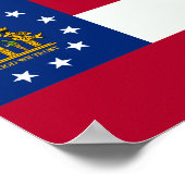Georgia Flag Poster (Hoek)
