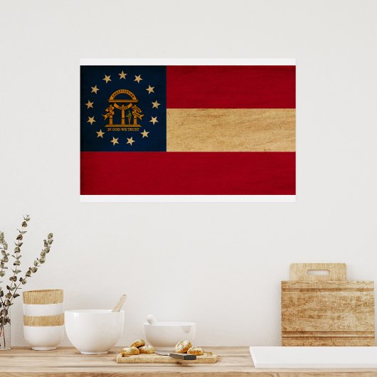Georgia Flag Poster (Keuken)