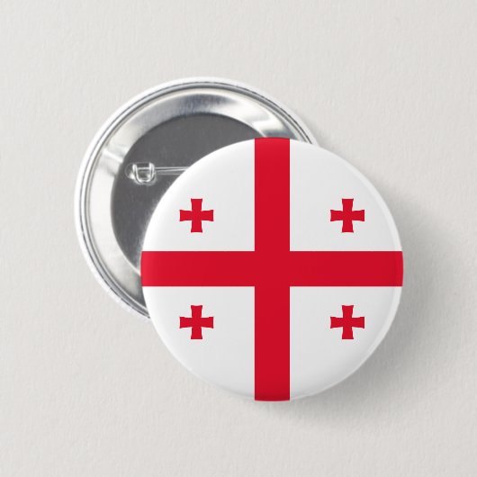 Georgia Flag Ronde Button 5,7 Cm (Voorkant /achterkant)