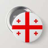Georgia Flag Ronde Button 7,6 Cm (Voorkant /achterkant)