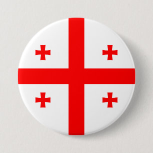Georgia Flag Ronde Button 7,6 Cm
