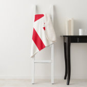 Georgia Flag Sherpa Deken (In situ)