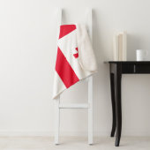 Georgia Flag Sherpa Deken (In situ)