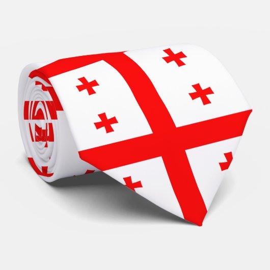Georgia Flag Stropdas (Opgerold)
