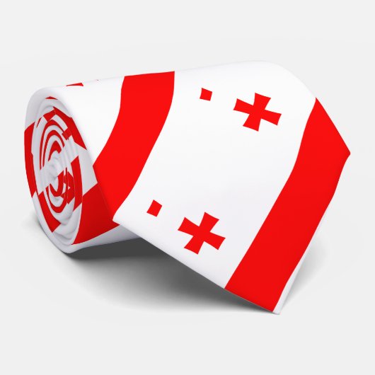 Georgia Flag Stropdas (Opgerold)