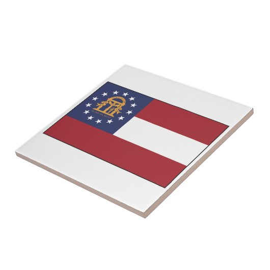 Georgia Flag Tegeltje (Zijkant)