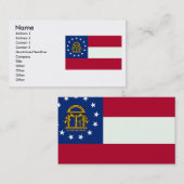 Georgia Flag Visitekaartje (Voorkant / Achterkant)
