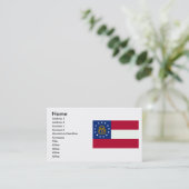 Georgia Flag Visitekaartje (Staand voorkant)