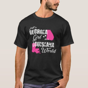 Georgia Gewoon een meisje in een Louisiana T-shirt