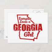 Georgia Girl Briefkaart (Voorkant / Achterkant)
