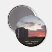 Georgia Guidestones Sunset Magnet Magneet (Voorkant / Achterkant)