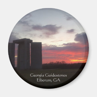 Georgia Guidestones Sunset Magnet Magneet